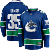 Men's Vancouver Canucks Thatcher Demko #35 Blue Home Breakaway Jersey1