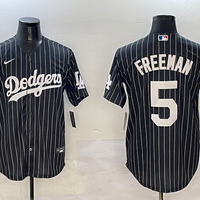 Men's Los Angeles Dodgers Freddie Freeman #5 Black Alternate Limited Player Jersey1