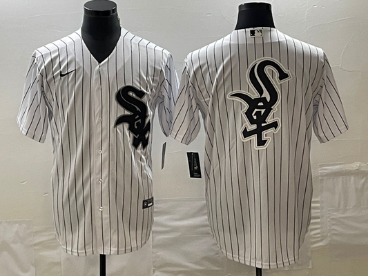 Men's Chicago White Sox White Home Replica Team Jersey1