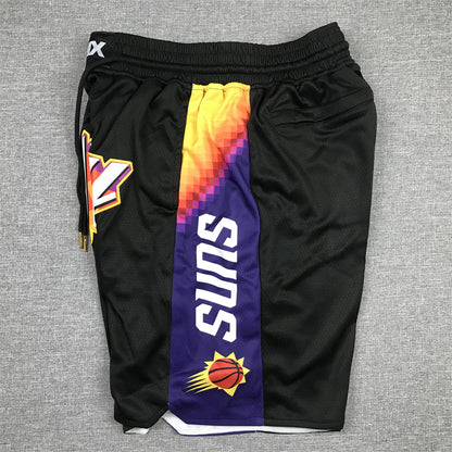 Men's Phoenix Suns Black City Edition Basketball Shorts1