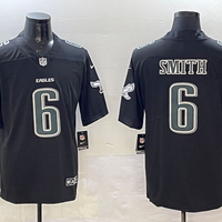 Men's Philadelphia Eagles DeVonta Smith #6 Carbon Black Fashion Game Jersey