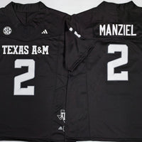 Men's Texas A&M Aggies Johnny Manziel #2 Black Jersey