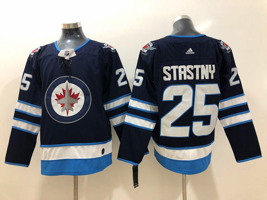 Men's Winnipeg Jets Paul Stastny #25 Navy Player Game Jersey1