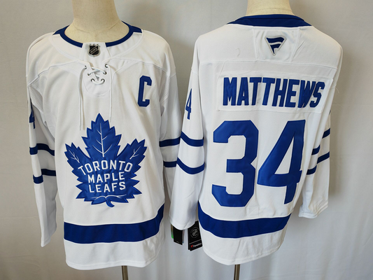 Men's Toronto Maple Leafs Auston Matthews #34 Fanatics White Player Jersey