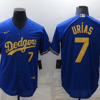 Men's Los Angeles Dodgers Julio Urias #7 Blue Player Jersey1