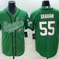 Men's Philadelphia Eagles Brandon Graham #55 Kelly Green Game Jersey1 Joint Edition