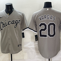 Men's Chicago White Sox Miguel Vargas #20 Gray Replica Player Jersey