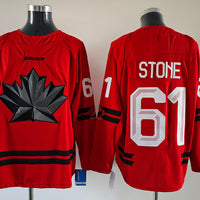 Men's Canada Hockey Mark Stone #61 Red 2026 Winter Olympics Jersey