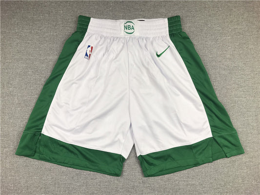 Men's Boston Celtics White/Green City Edition Basketball Shorts1