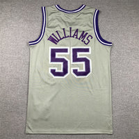 Men's Sacramento Kings Jason Williams #55 Gray 2000/01 Hardwood Classics Swingman Jersey1