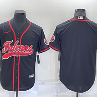 Men's Atlanta Falcons Black Blank Jersey1