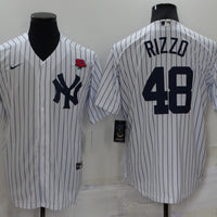 Men's New York Yankees Anthony Rizzo #48 White Replica Player Jersey1