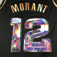 Men's Memphis Grizzlies Ja Morant #12 Black Diamond Swingman Authentic Jersey1
