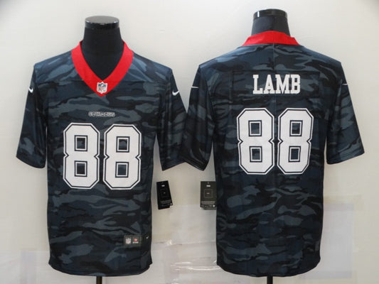 Men's Dallas Cowboys CeeDee Lamb #88 Gray Camouflage Game Jersey1