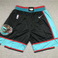 Men's Memphis Grizzlies Black/Turquoise Basketball Shorts1