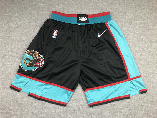Men's Memphis Grizzlies Black/Turquoise Basketball Shorts1