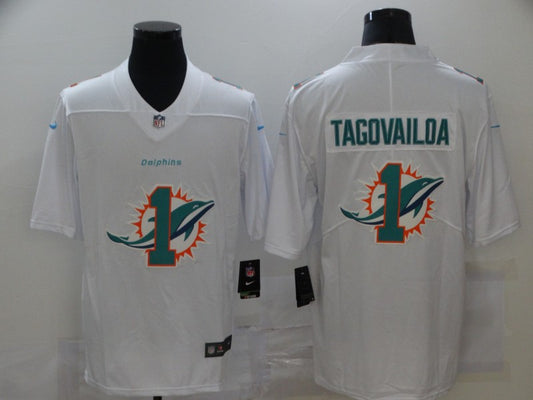 Men's Miami Dolphins Tua Tagovailoa #1 White Player Game Jersey1