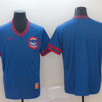 Men's Chicago Cubs1 Blue Blank Replica Team Jersey
