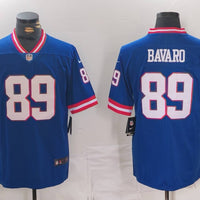 Men's New York Giants Mark Bavaro #89 Royal Classic Game Player Jersey1