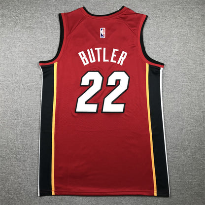 Men's Miami Heat Jimmy Butler #22 NBA Red Swingman Jersey1