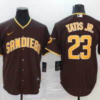 Men's San Diego Padres Fernando Tatis Jr. #23 Stitched Brown Jersey1