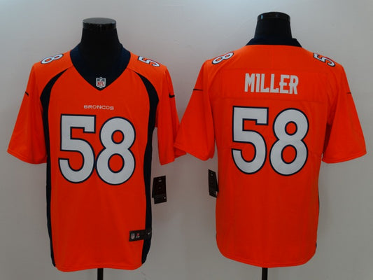 Men's Denver Broncos Von Miller #58 Orange Game Jersey1