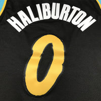 Men's Indiana Pacers Tyrese Haliburton #0 Black 2023/24 Swingman Jersey1 - City Edition