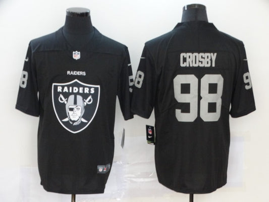 Men's Las Vegas Raiders Maxx Crosby #98 Black Player Jersey1