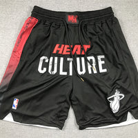 Men's Miami Heat Black 2023/24 Pocket Shorts1 City Edition