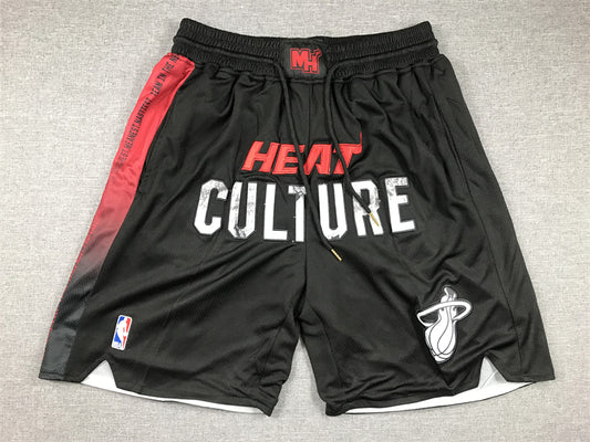 Men's Miami Heat Black 2023/24 Pocket Shorts1 City Edition