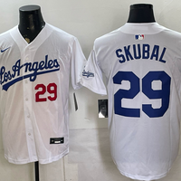 Men's Los Angeles Dodgers Tarik Skubal #29 White Limited Player Jersey