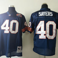 Men's Chicago Bears Gale Sayers Mitchell & Ness Navy Legacy Replica Player Jersey1