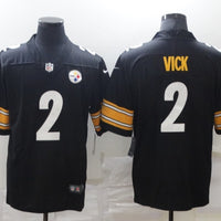 Men's Pittsburgh Steelers Michael Vick #2 Black Game Jersey1