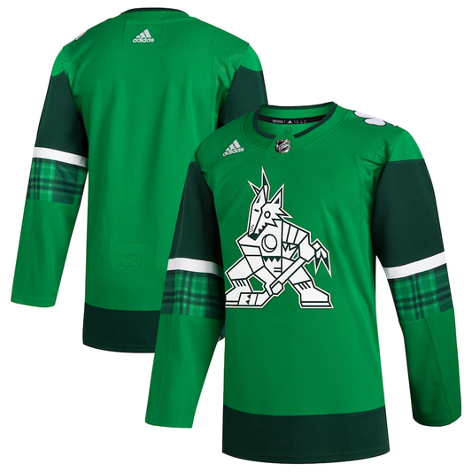 Men's Arizona Coyotes Kelly Green 2023 St. Patrick's Day Primegreen Authentic Blank Jersey1