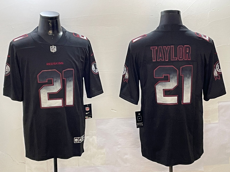 Men's Washington Commanders Sean Taylor #21 Black Player Game Jersey1
