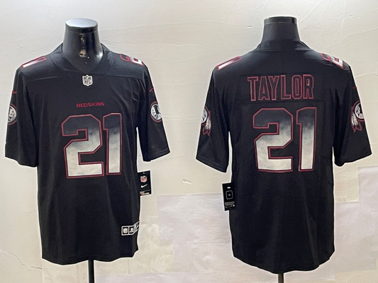Men's Washington Commanders Sean Taylor #21 Black Player Game Jersey1