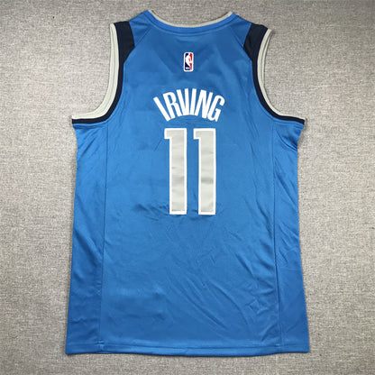 Men's Dallas Mavericks Kyrie Irving #11 Royal Fast Break Replica Jersey1 - Icon Edition