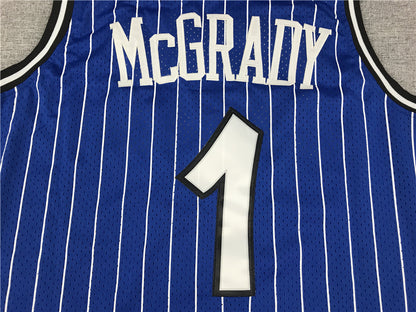 Men's Orlando Magic Tracy McGrady 2003-04 Blue Hardwood Classics Swingman Jersey1