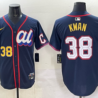 Men's American League Steven Kwan #38 Navy 2025 All-Star Edition Limited Player Jersey