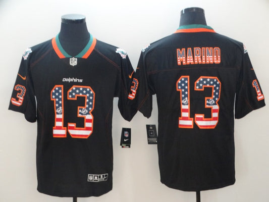 Men's Miami Dolphins Dan Marino #13 Black Game Jersey1