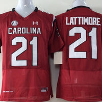 Men's South Carolina Gamecock Marcus Lattimore #21 Maroon Player Game Jersey