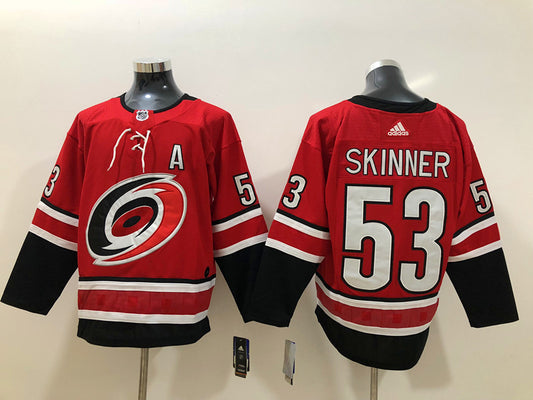Men's Carolina Hurricanes Jeff Skinner #53 Red Home Breakaway Player Jersey1