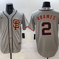 Men's San Francisco Giants Willy Adames #2 Gray Limited Player Jersey