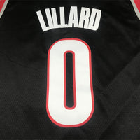Men's Portland Trail Blazers Damian Lillard #0 Black Swingman Jersey1
