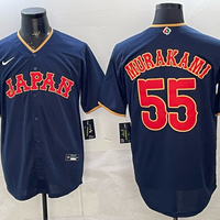Men's Japan Baseball Munetaka Murakami #55 Navy 2026 World Baseball Classic Stadium Jersey