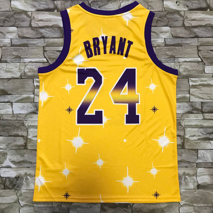 Men's Los Angeles Lakers Kobe Bryant Yellow Hardwood Classics Player Jersey1