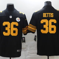 Men's Pittsburgh Steelers Jerome Bettis #36 Black Alternate Legend Jersey1