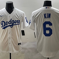 Men's Los Angeles Dodgers Hyeseong Kim #6 White Replica Player Jersey