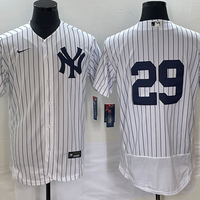 Men's New York Yankees Catfish Hunter #29 White Replica Player Name Jersey1