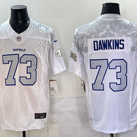 Men's Buffalo Bills Dion Dawkins #73 White 2025 Rivalries Collection Limited Jersey
